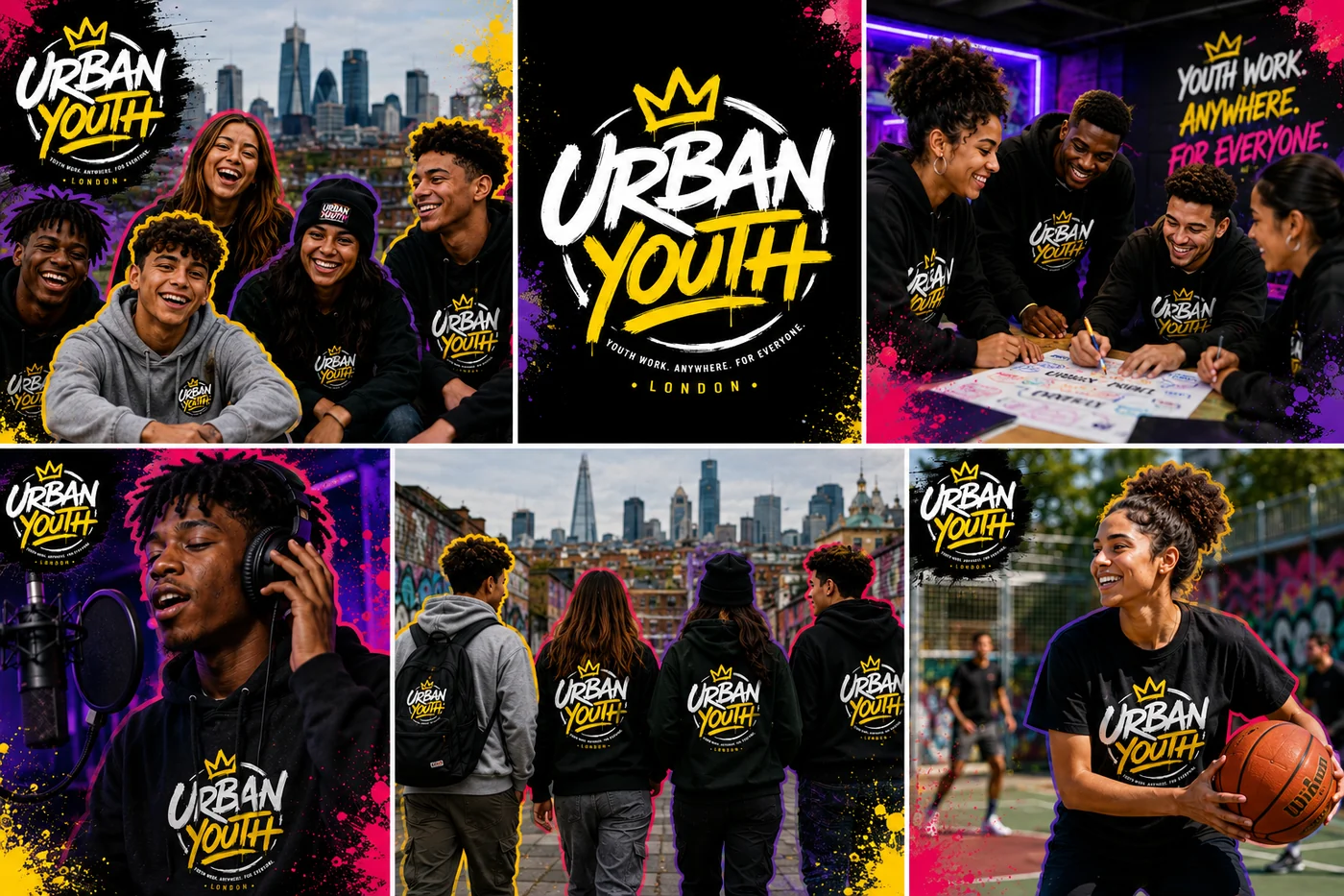 Urban Youth community campaign collage