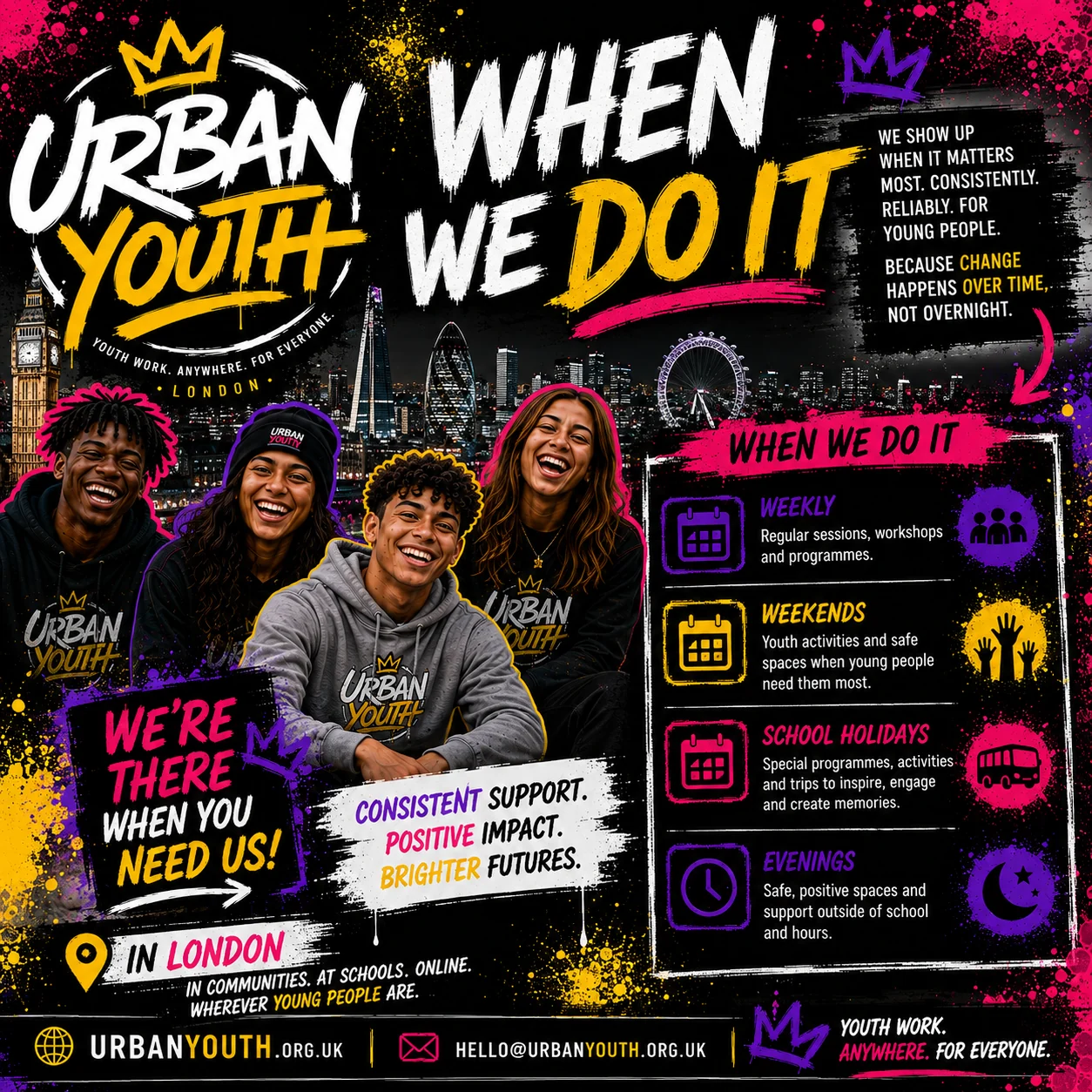 Urban Youth why we do it campaign artwork